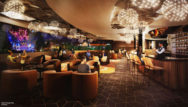 A Spaceship Earth-themed lounge will open in Epcot in the late spring.