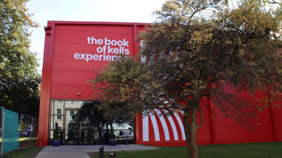 The Red Pavilion, the newest part of the Book of Kells Experience in Dublin.