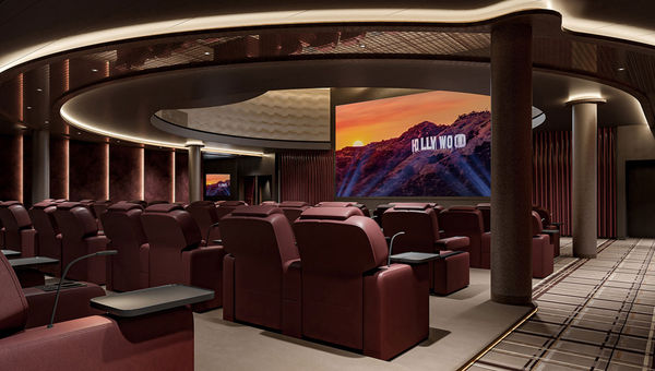 Guests on the Norwegian Breakaway will be able to relax in oversized recliners while dining and watching movies.