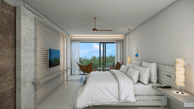 Junior suite bedroom at the Andaz Mayakoba Resort Riviera Maya. Mexico's Andaz Mayakoba Resort Riviera Maya is getting a rebrand, with Hyatt Hotels Corp. unveiling plans to reflag the property under its Alila luxury brand.