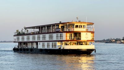 National Geographic-Lindblad said the Charaidew II boasts an extra-shallow draft that allows cruising further upstream than any other ship on the Brahmaputra.