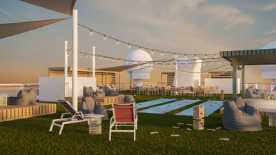 Both the Norwegian Bliss and Breakaway are getting Horizon Park, a top-deck space where guests can play games and relax.