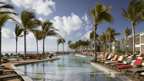 One of two pools at the Andaz Mayakoba.