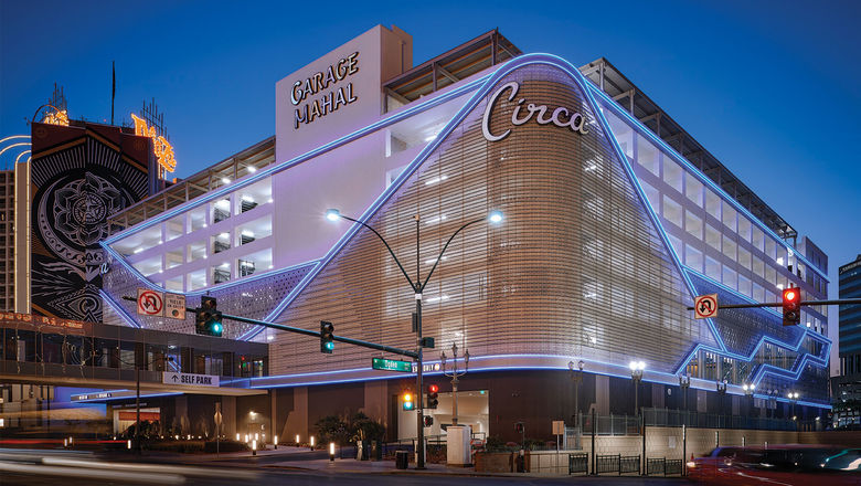 Garage Mahal, a parking facility at the Circa Resort & Casino in downtown Las Vegas.