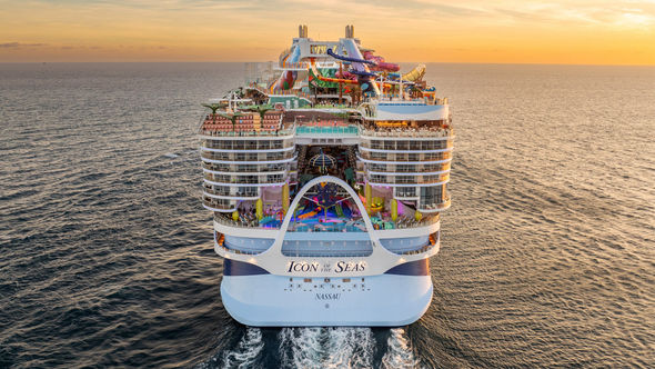 Stern view of Icon of the Seas. Not only is Royal Caribbean Group seeing improvement for sales of on its new tonnage like Icon, but also on its other vessels, CEO Jason Liberty said.