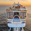 Stern view of Icon of the Seas. Not only is Royal Caribbean Group seeing improvement for sales of on its new tonnage like Icon, but also on its other vessels, CEO Jason Liberty said.