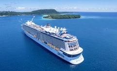 Royal Caribbean's Ovation of the Seas in Vanuatu in 2023.