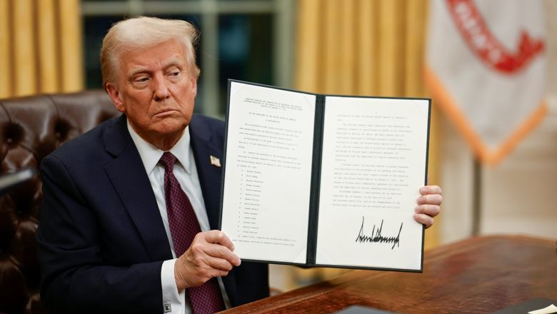 Donald Trump signed sweeping executive orders in his first two days of his second presidency.